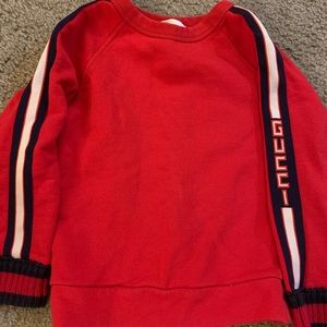Boys Red Gucci Sweater